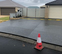 Exposed driveway